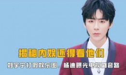 杨迪爆料娱乐圈内娱,杨迪曝惊人真相